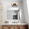 Designers Fountain Mission Ridge 14.5in 2-Light Warm Mahogany Mission Indoor Wall Sconce with Goldenrod Glass Shades 82102-WM - alternate 2